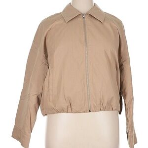 Old Navy Crop Tan Zip Jacket